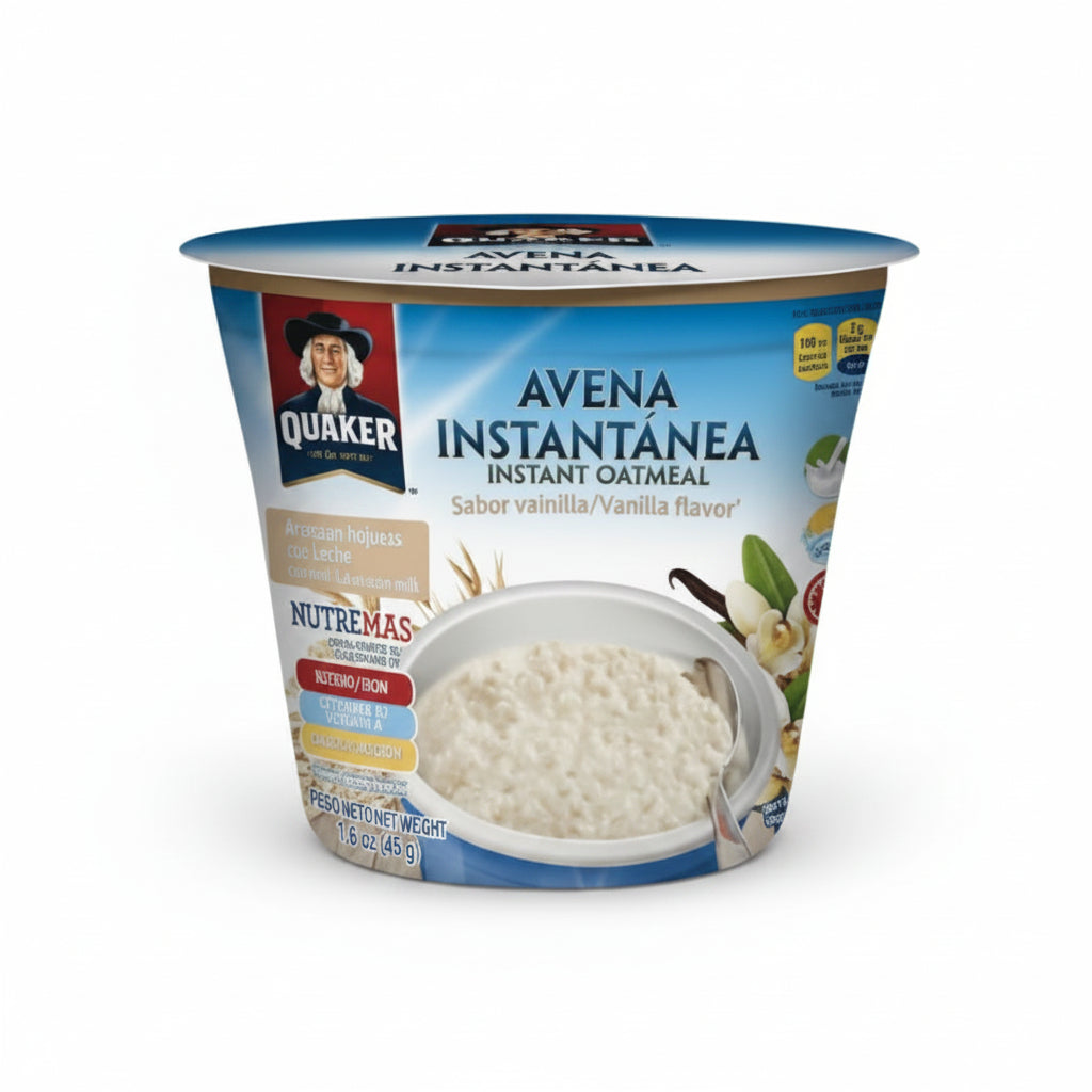 AVENA INSTANTÁNEA VAINILLA QUAKER CUPS 45GR