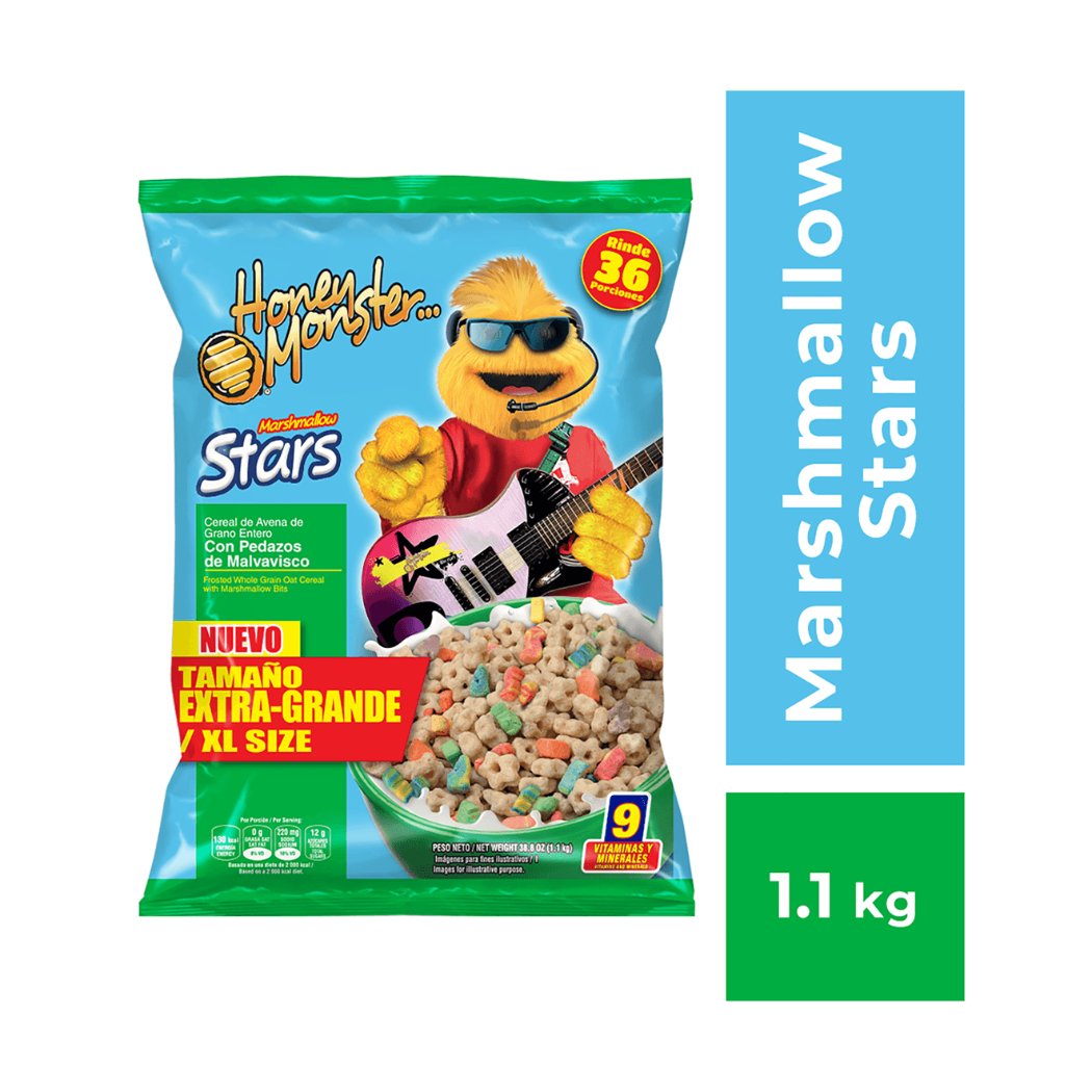 CEREAL MARSHMAL STAR HONEY MOSTER 1.1KG