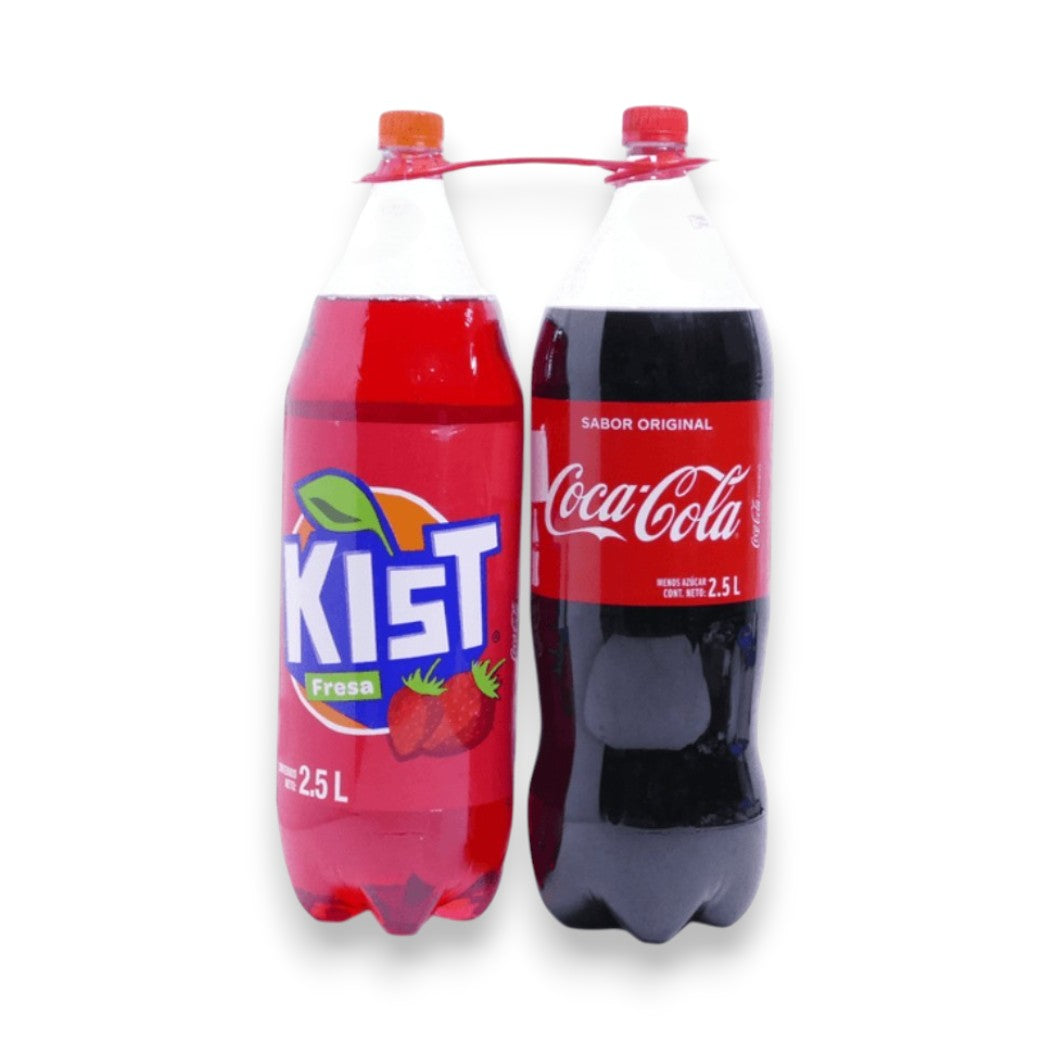 2PACK GASEOSA COCA COLA FRESA KIST 2.25L