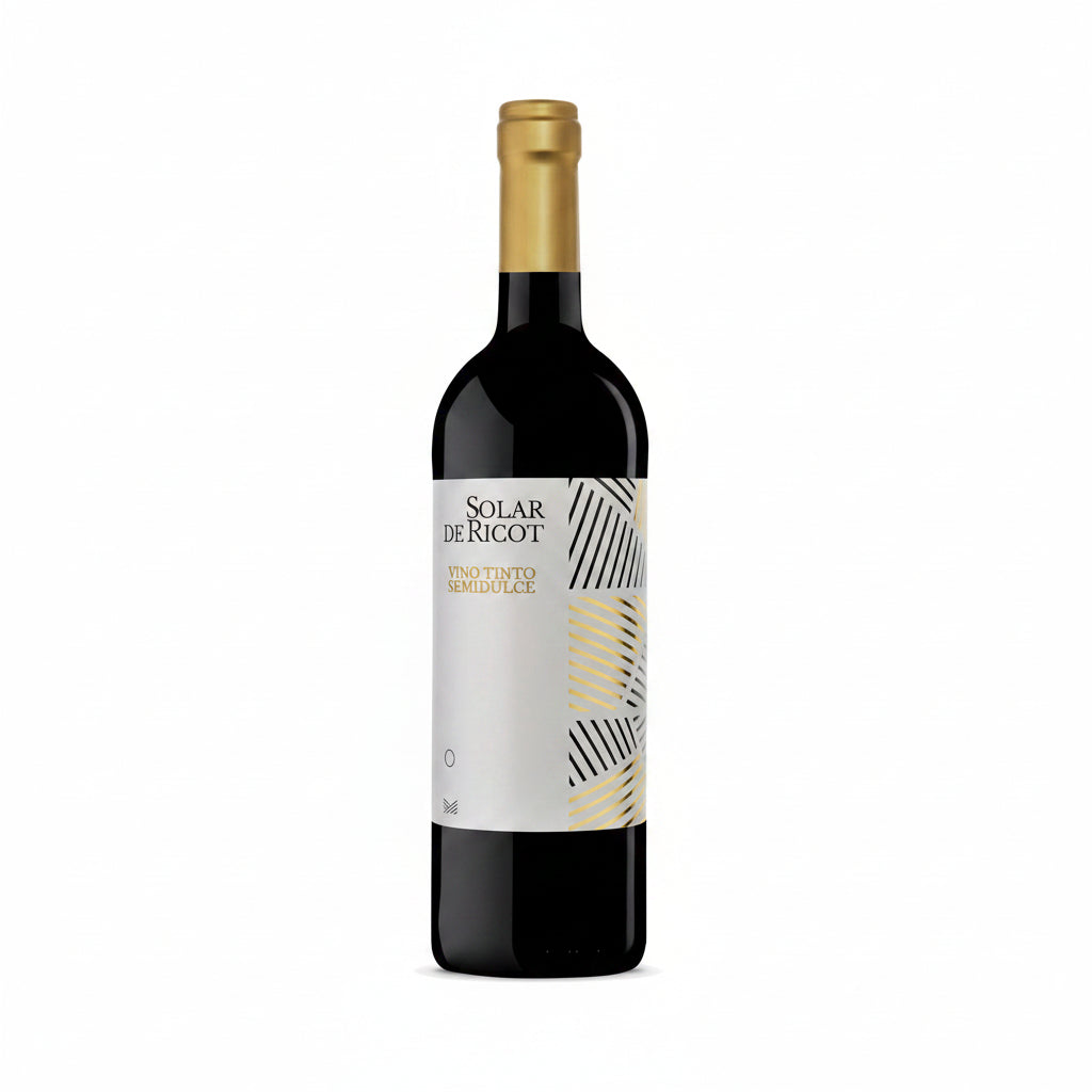 VINO TINTO SEMIDULCE SOLAR DE RICOT 12% 750ML