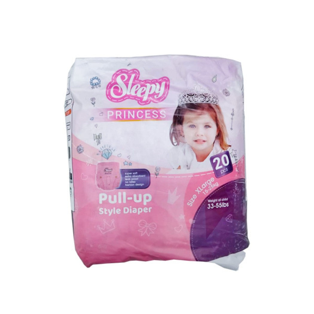 PAÑALES PANT XLARGE PRINCESS 20PZS