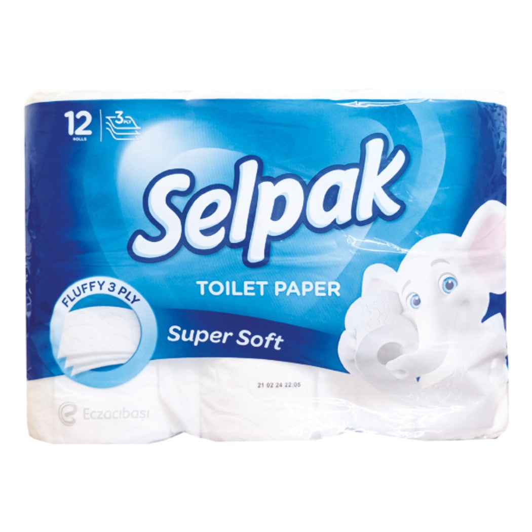PAPEL HIGIÉNICO 3PLY 12ROLLOS