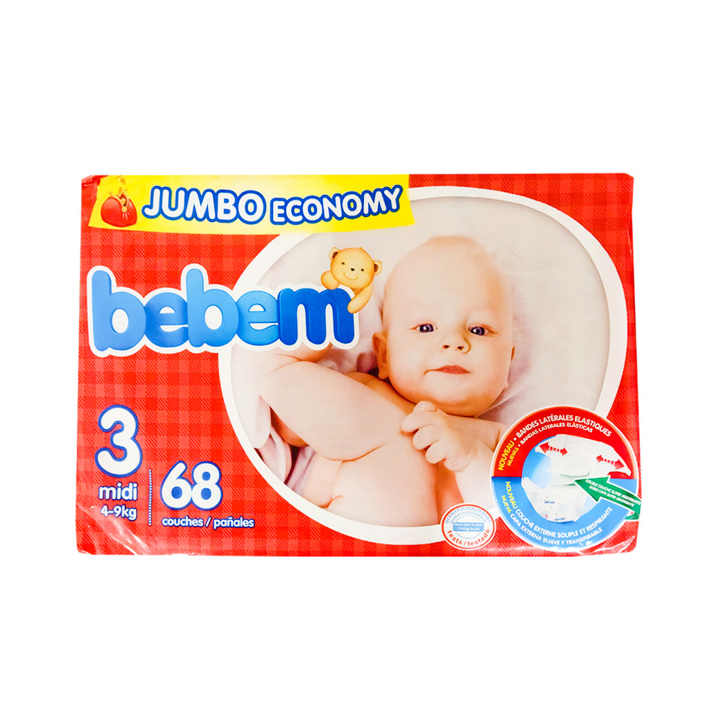 PAÑALES MIDI BEBEM 68U