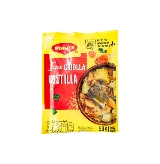 SOPA COSTILLA CRIOLLA MAGGI 58GR