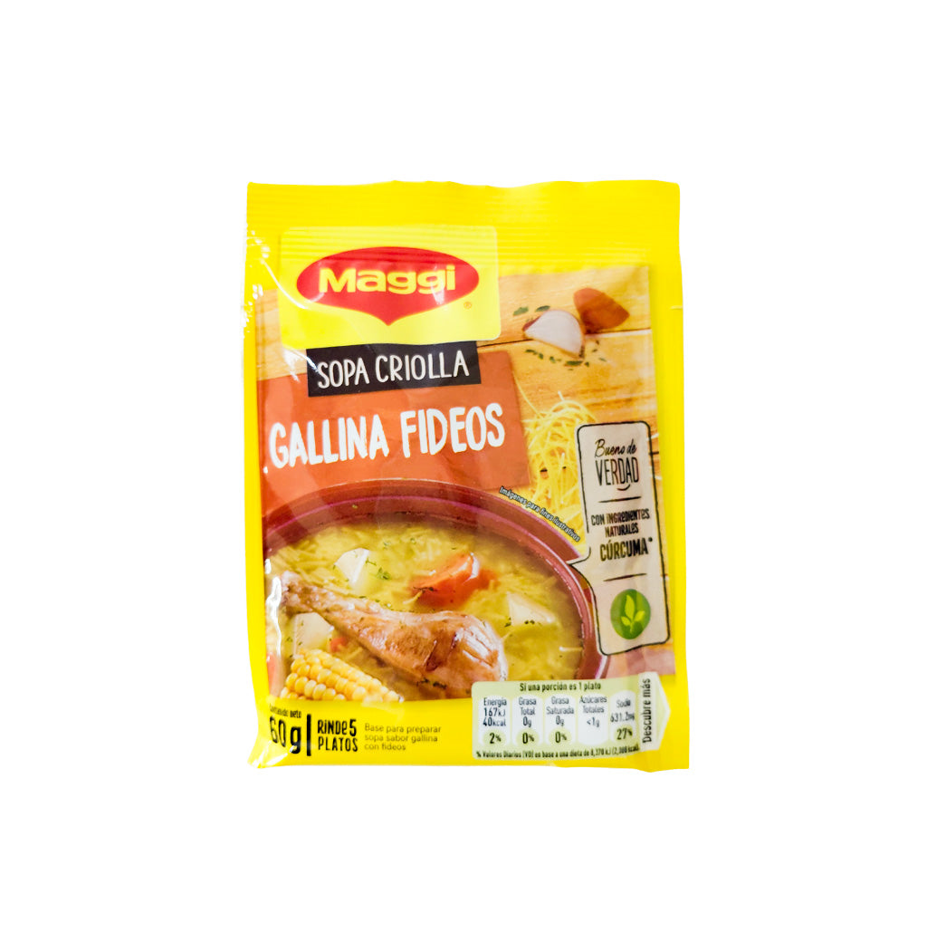 SOPA GALLINA CRIOLLA FIDEO MAGGI 60GR