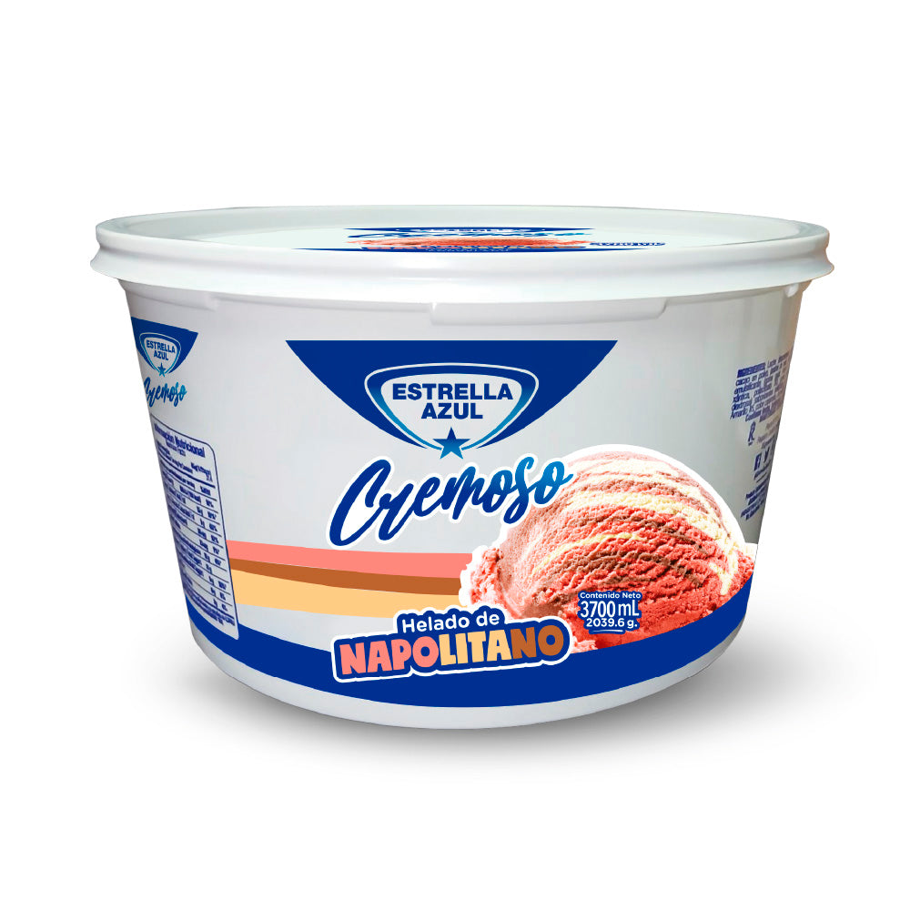 HELADO NAPOLITANO ESTRELLA AZUL 3700ML