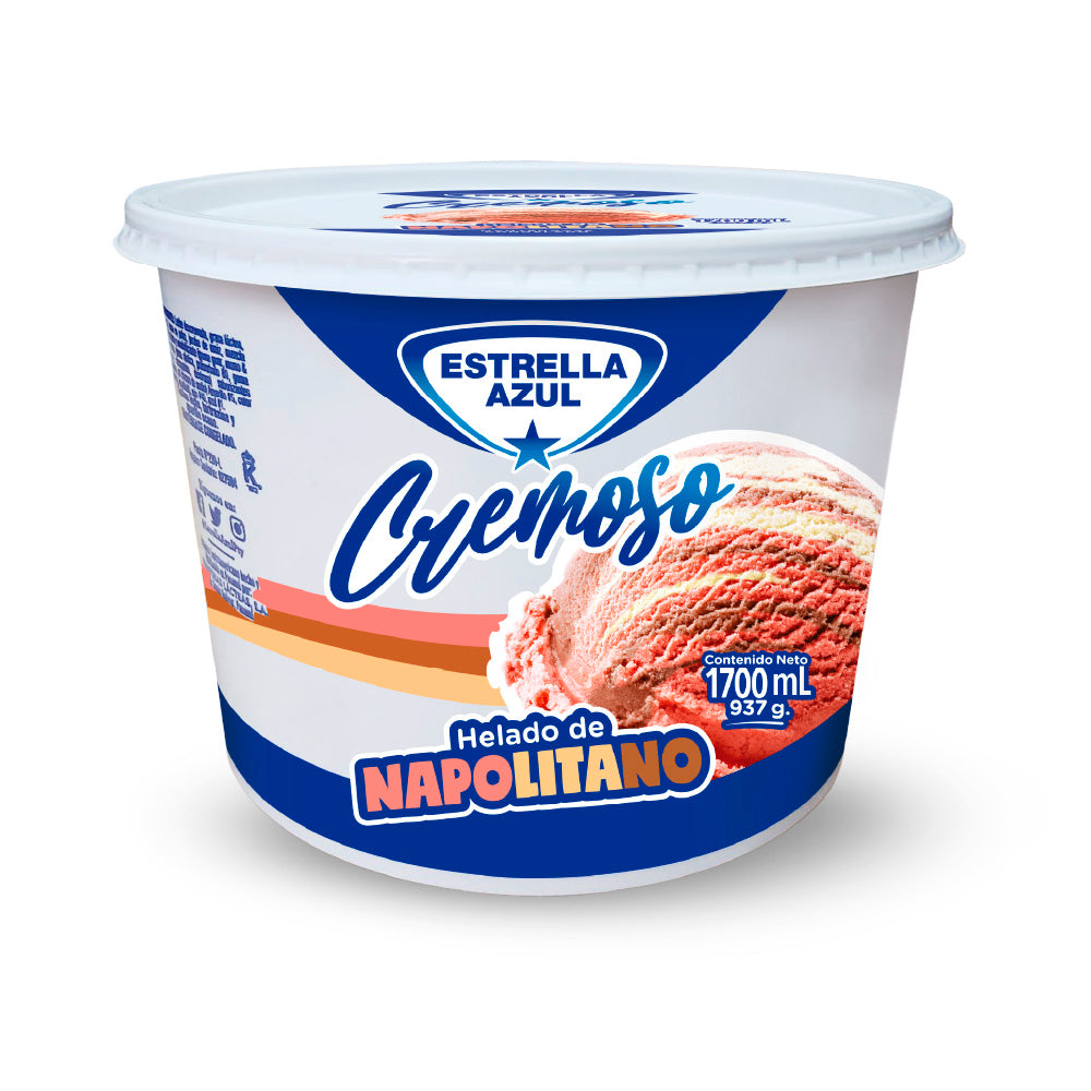 HELADO NAPOLITANO ESTRELLA AZUL 1700ML