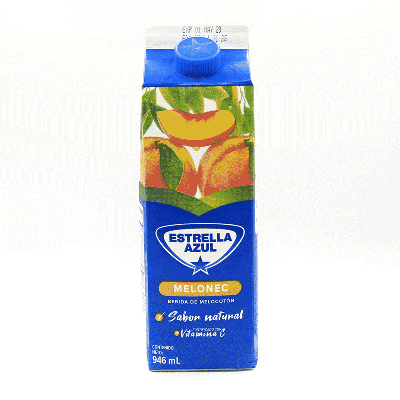 BEBIDA MELOCOTÓN ESTRELLA AZUL 946ML