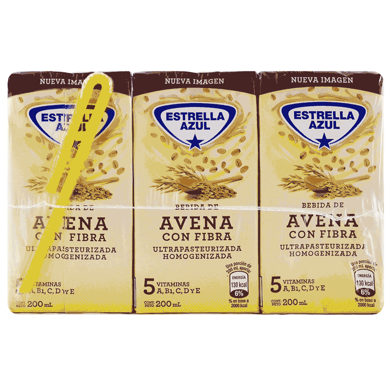 6PACK AVENA ESTRELLA AZUL 200ML