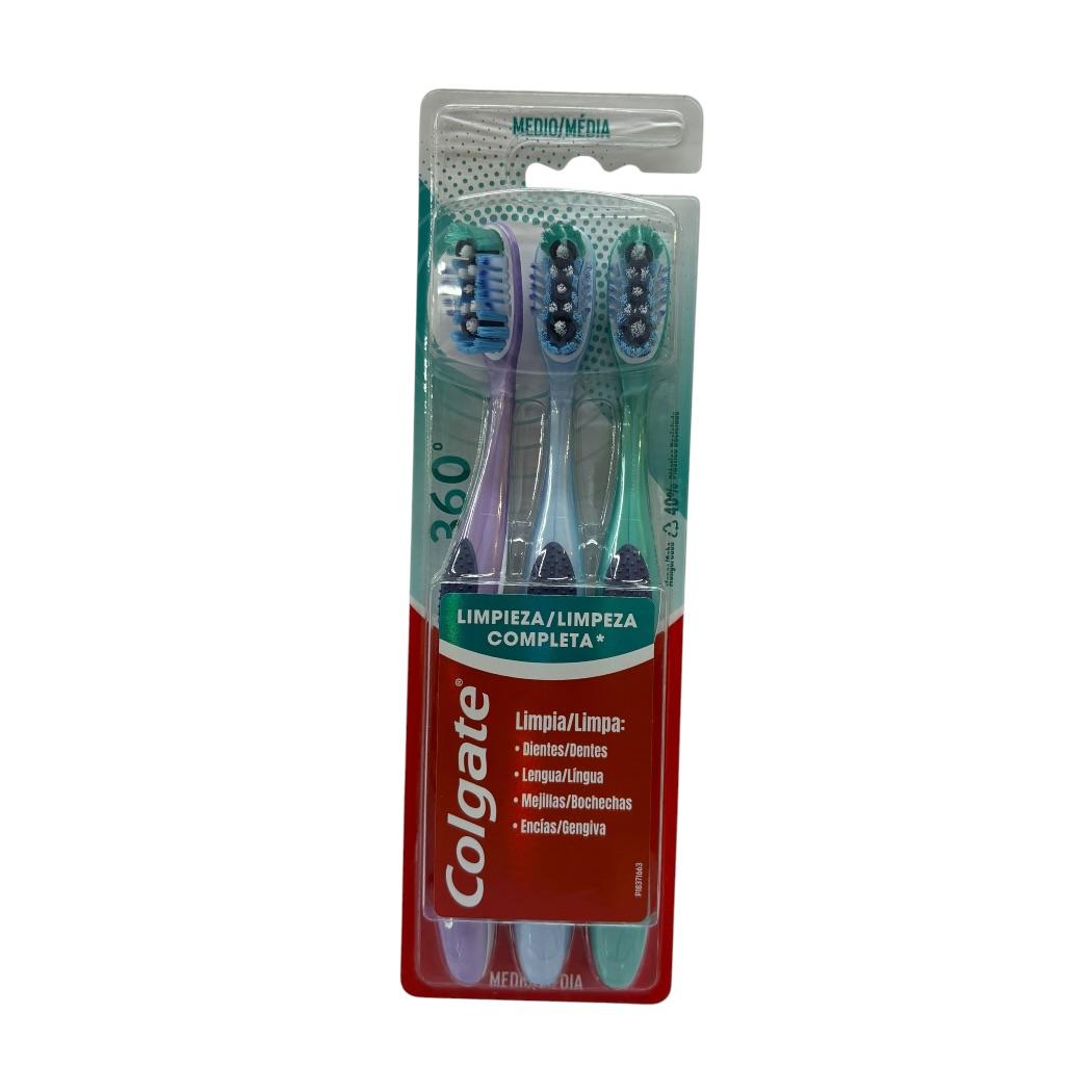 CEPILLO DENTAL MEDIANO 3PACK