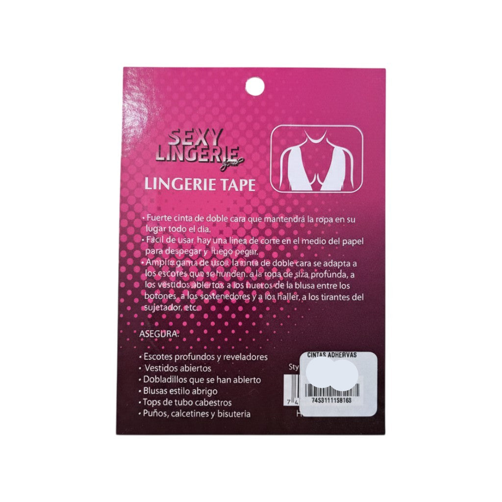 CINTA INVISIBLE PARA ROPA INTERIOR SEXY L.