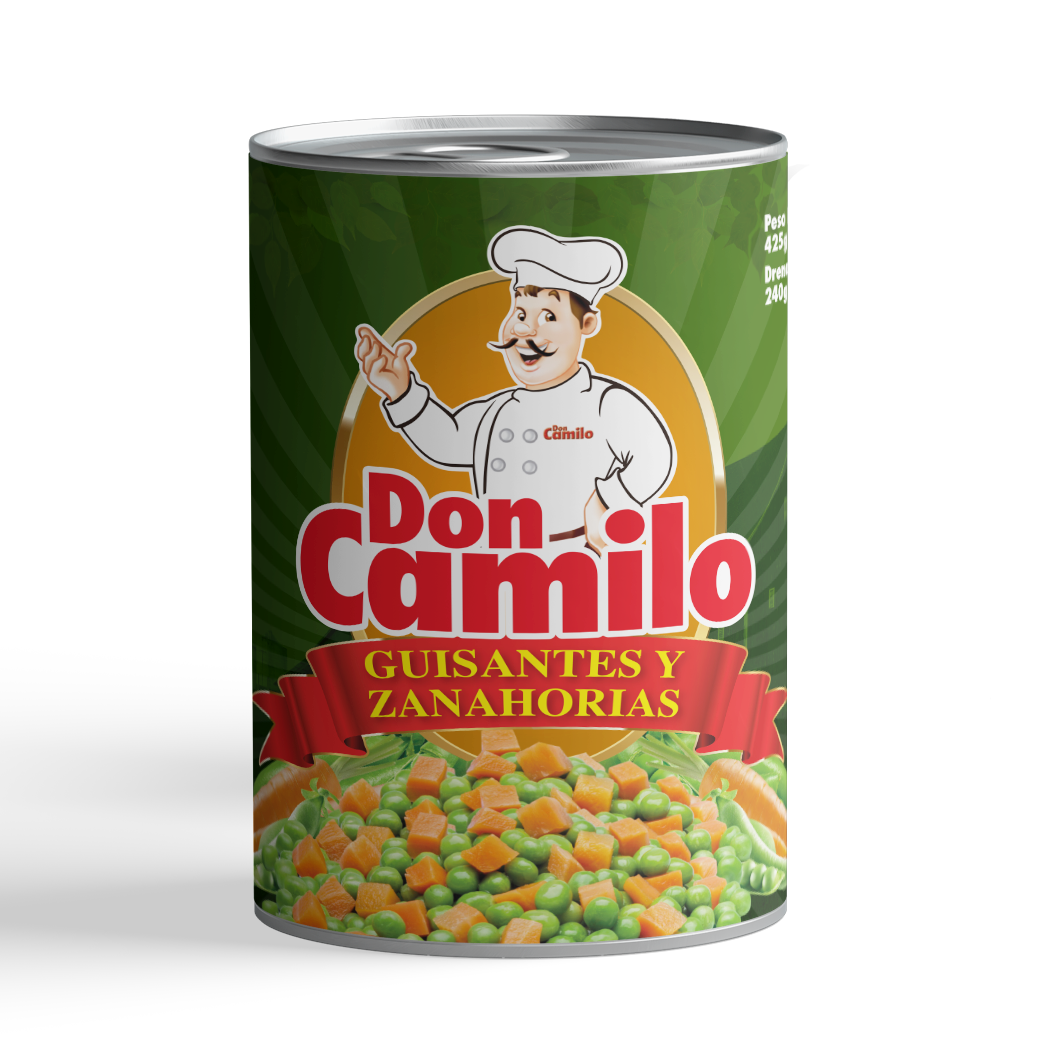 GUISANTE Y ZANAHORIA DON CAMILO 15OZ
