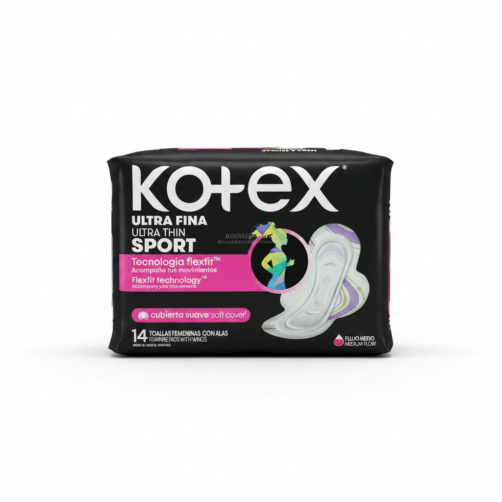 TOALLAS FEMENINAS UF CA SPORT KOTEX 14U