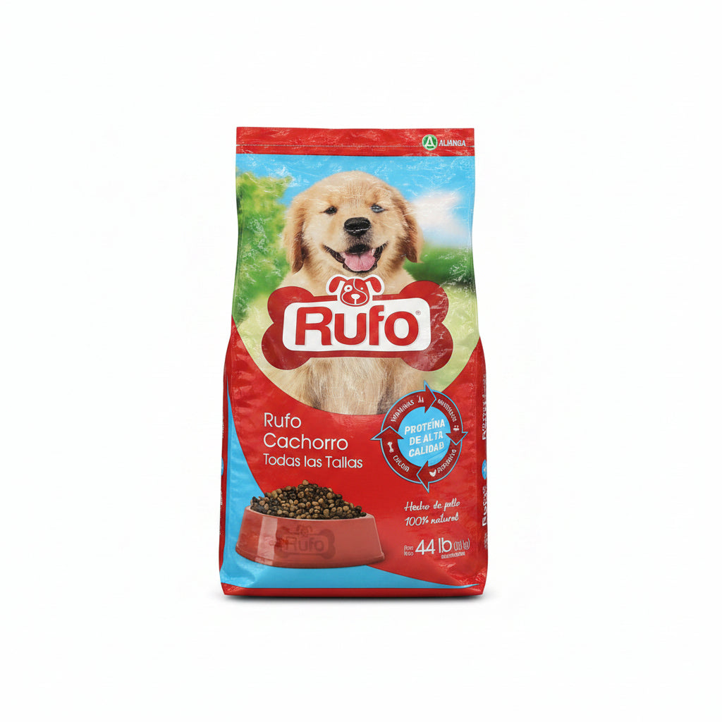 ALIMENTO PARA PERRO CACHORRO RUFO 44LB