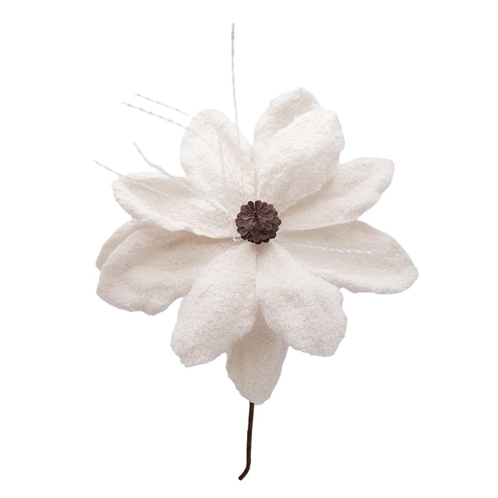 ADORNO DISEÑO FLOR BLANCA ARTIFICIAL