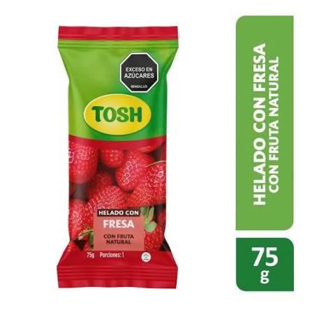 PALETA FRUTA FRESA TOSH 75GR
