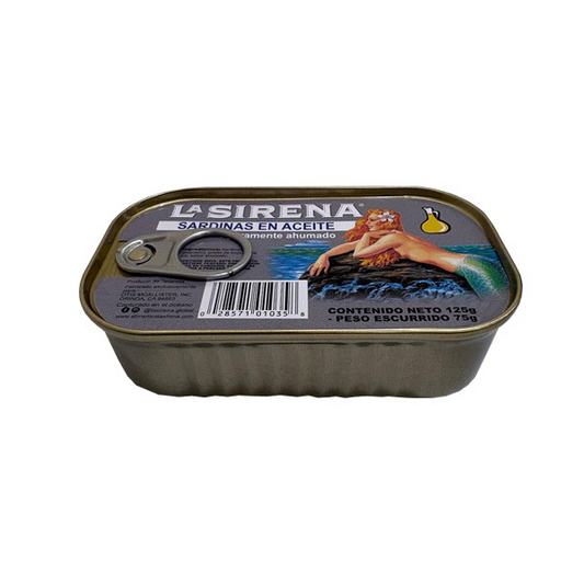 SARDINAS EN ACEITE AHUMADO LA SIRENA 125GR