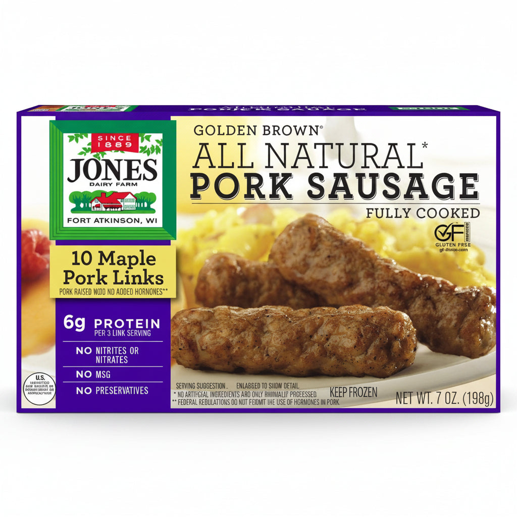 MAPLE PORK SAUSAGE JONES DFAR 198GR