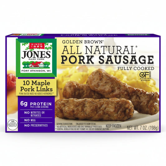 MAPLE PORK SAUSAGE JONES DFAR 198GR