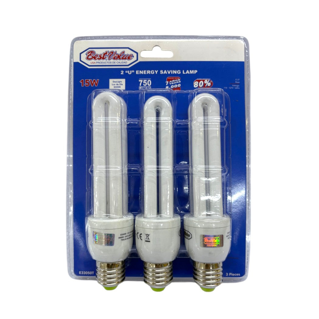 BOMBILLO  AHORRADORE 15W TRIOPACK