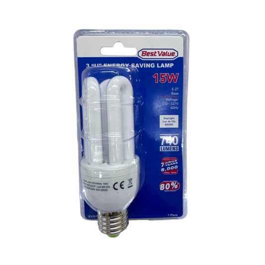 BOMBILLO AHORRADOR 15W