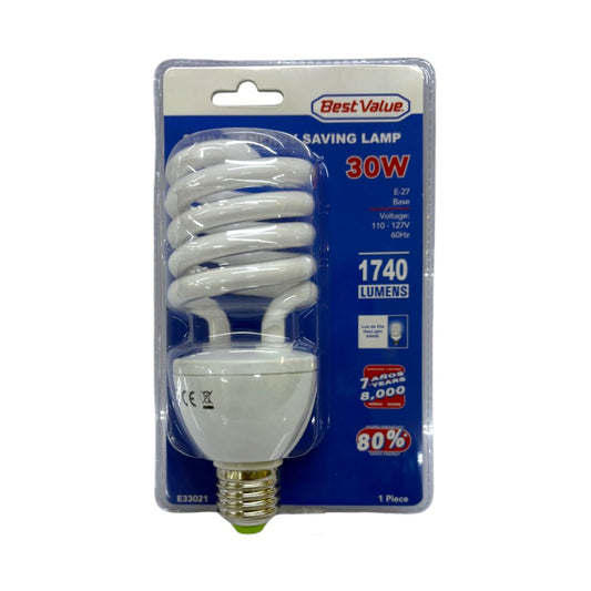 BOMBILO AHORRADOR ESPIRAL 30W