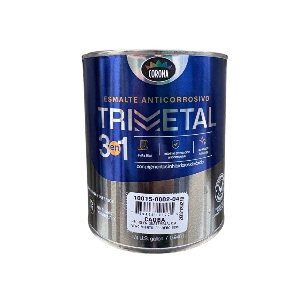 ANTICORROSIVO TRIMETAL CAOBA 1/4GL