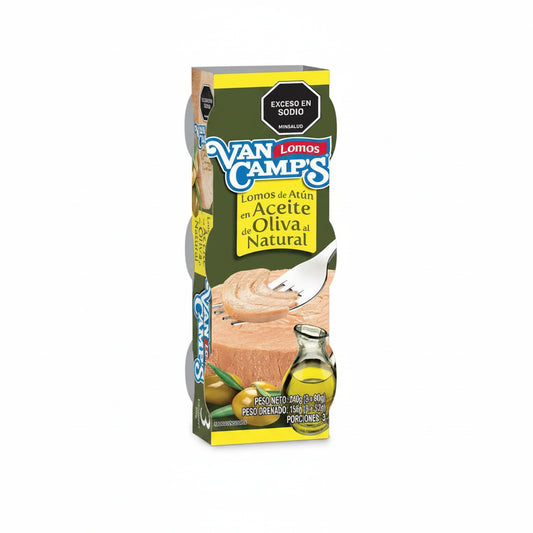 3PACK ATÚN ACEITE OLIV EASY VAN CAMPS 80GR