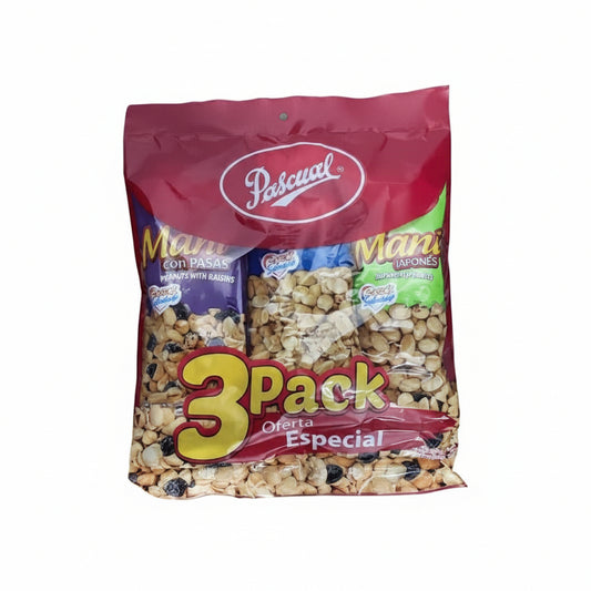 3PACK MANI SURTIDO PASCUAL 120GR
