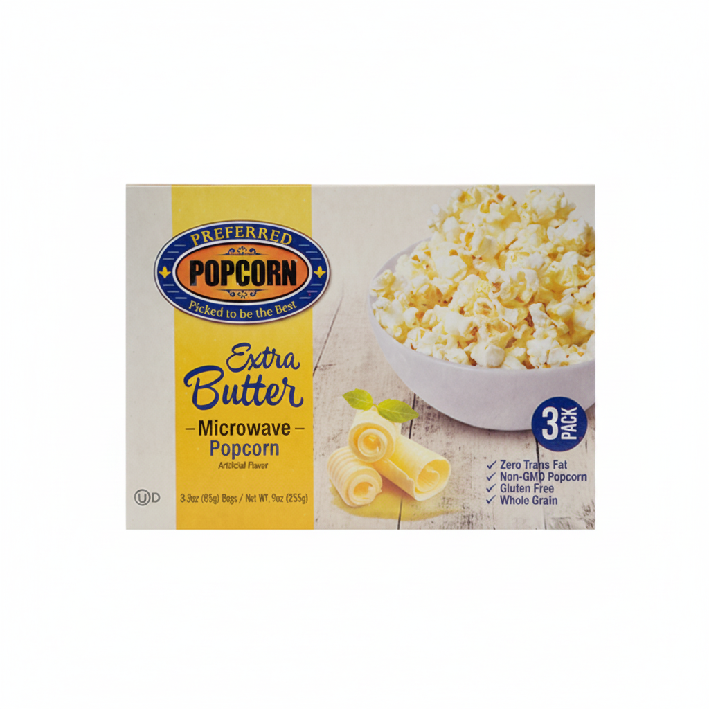 3PACK PALOMITAS DE MAIZ CON EXTRA MANTEQUILLA PREFERRED 255GR