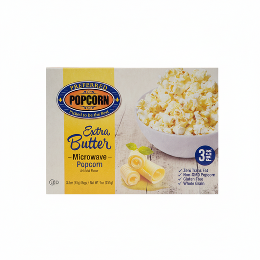 3PACK PALOMITAS DE MAIZ CON EXTRA MANTEQUILLA PREFERRED 255GR
