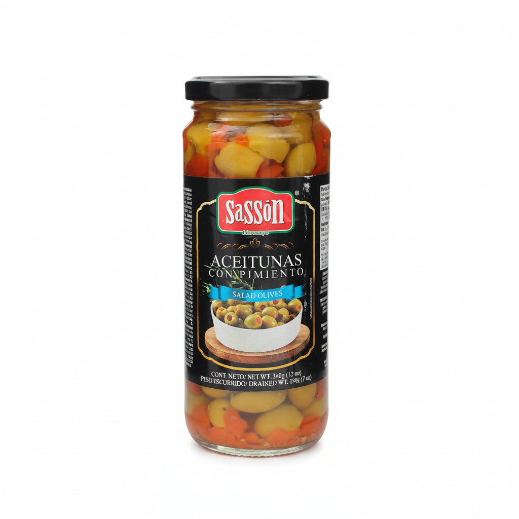 ACEITUNA CON PIMIENTO SALAD SASSON 340GR