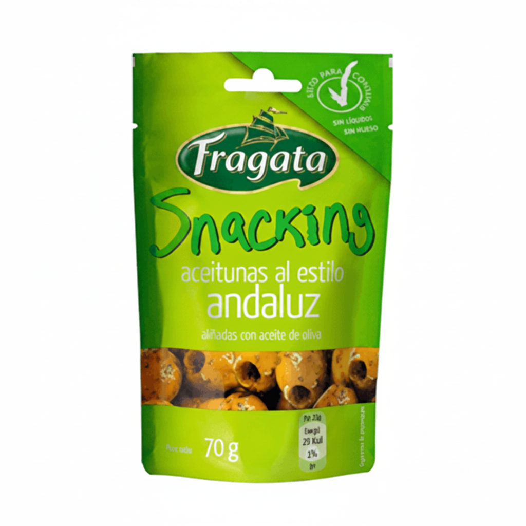 ACEITUNA SNACK ANDALUZ FRAGATA 70GR