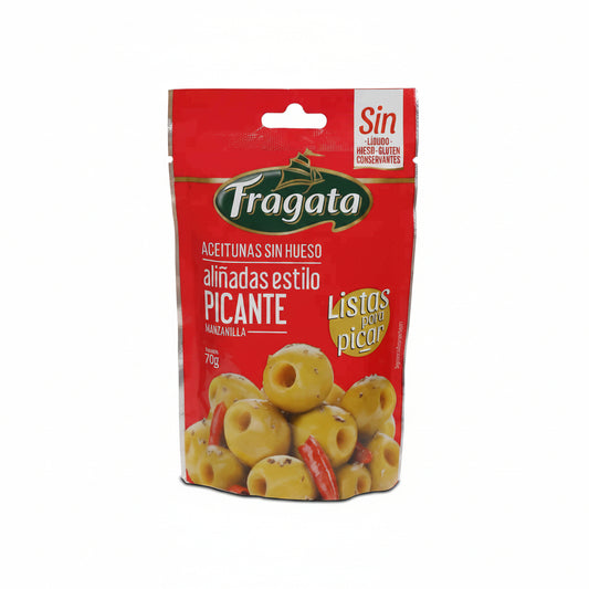 ACEITUNA SNACK PCANTE FRAGATA 70GR