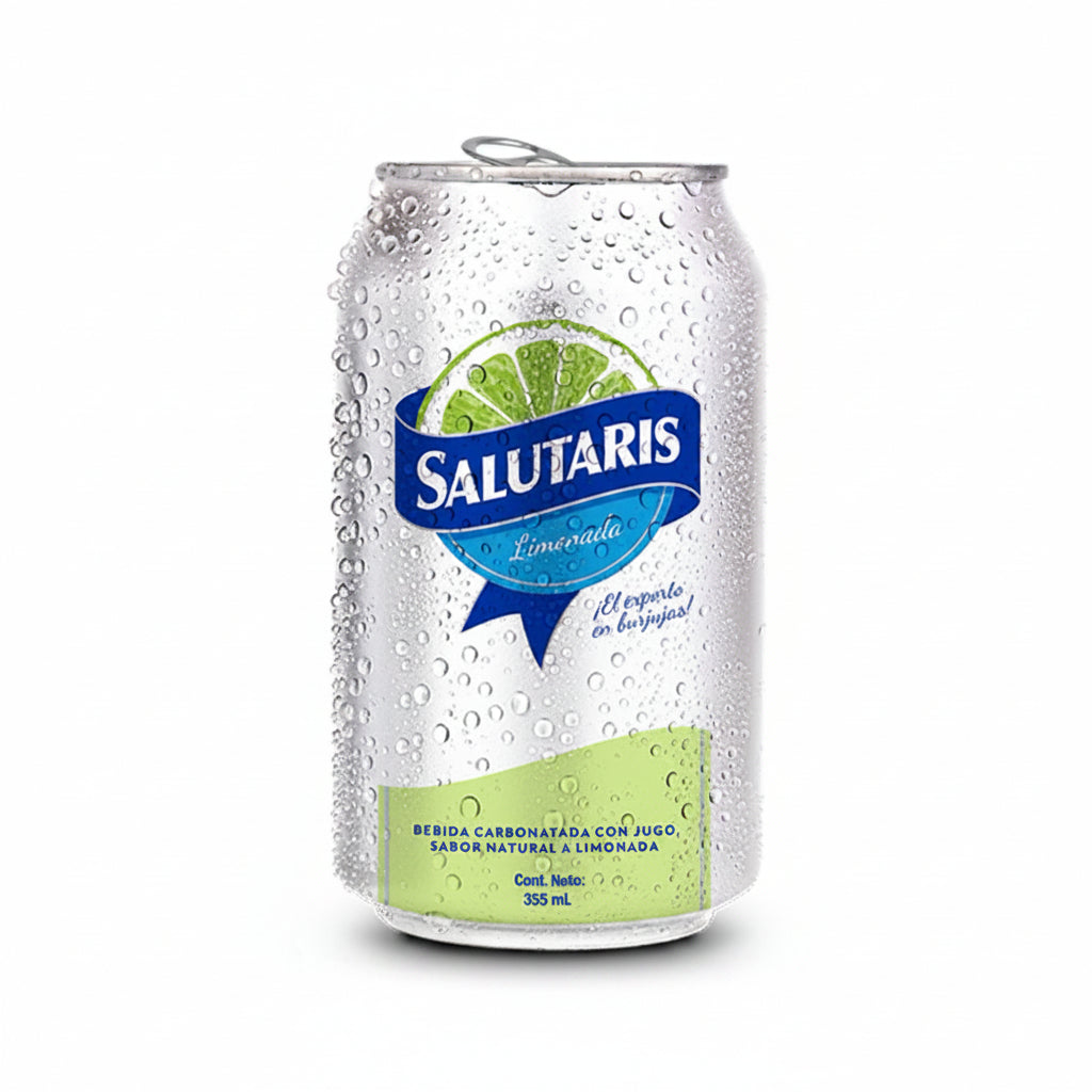 AGUA CON GAS LIMONADA SALUTARIS 355ML