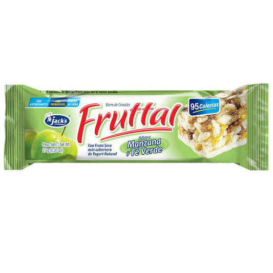 BARRA DE CEREAL MANZANA FRUTAL JACKS 162GR