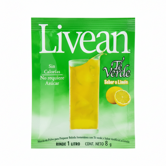 BEBIDA INST. SIN AZUCAR TE VERDE LIVEAN 8GR