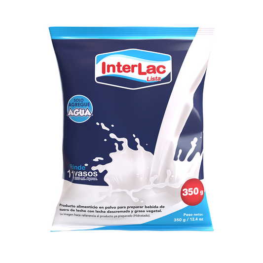 BEBIDA LACTEA EN POLVO LISTA INTERLAC 350GR