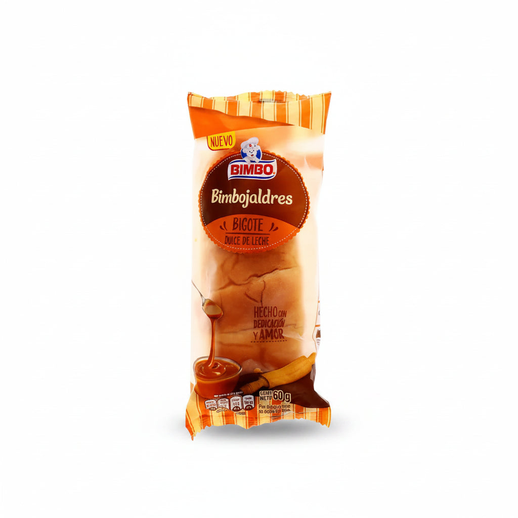 BIGOTE RELLENO DULCE LECHE BIMBO 60GR