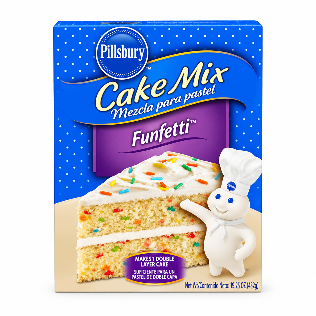 MEZCLA DE PASTEL FUNFETTI PILLSBURY 432GR