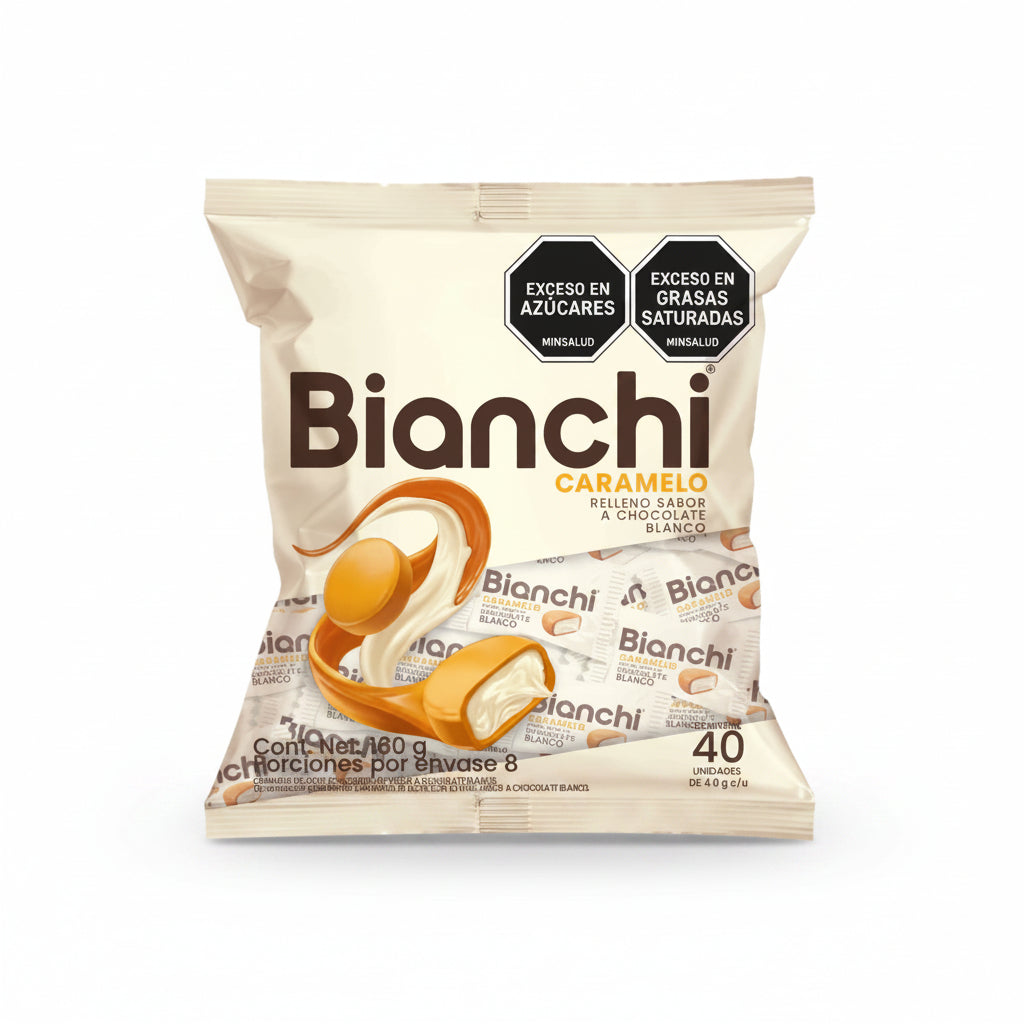 CARAMELOS CHOCOLATE BLANCO BIANCHI 25GR