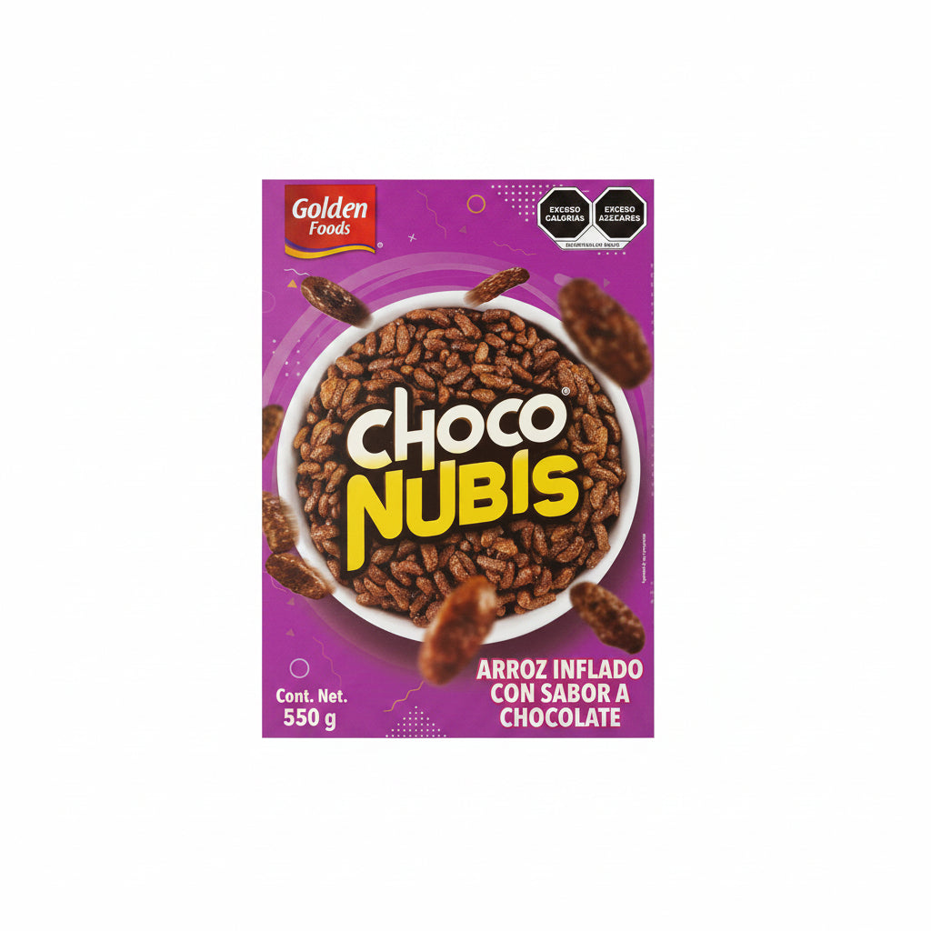 CEREAL CHOCO NUBIS GOLDEN FOOD 550GR