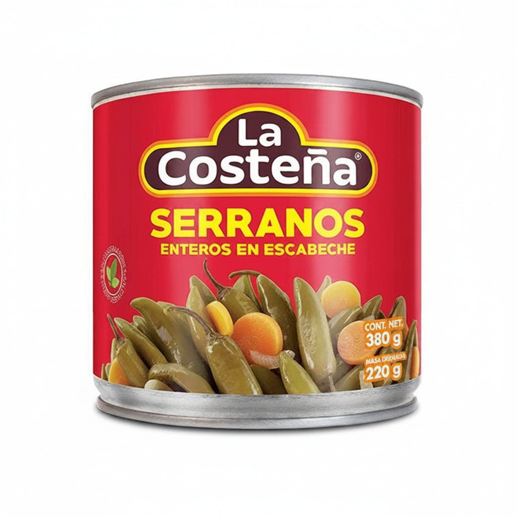 CHILE SERRANO ESCABECHE LA COSTEÑA 220GR
