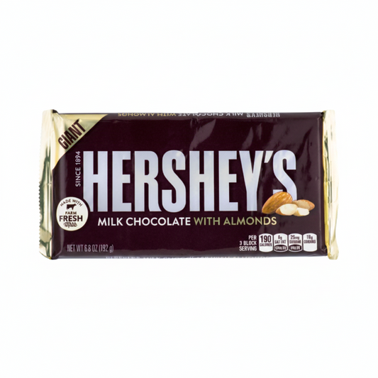 CHOCOLATE ALMOND GIGANTE HERSHEY'S 8OZ