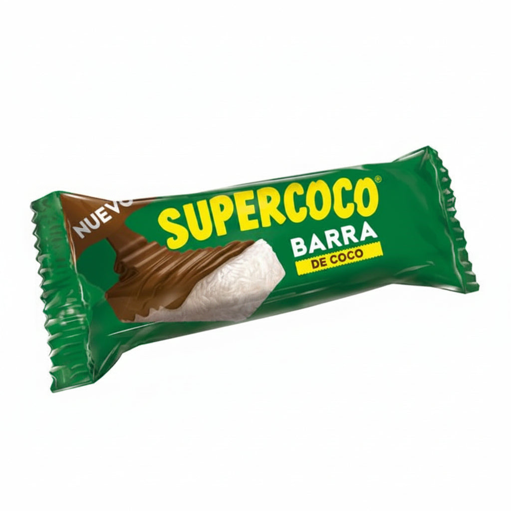 CHOCOLATINA CON COCO BARRA SUPERCOCO 25GR