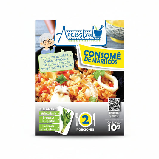 CONSOME MARISCO CON CULANTRO ANCESTRAL 10GR