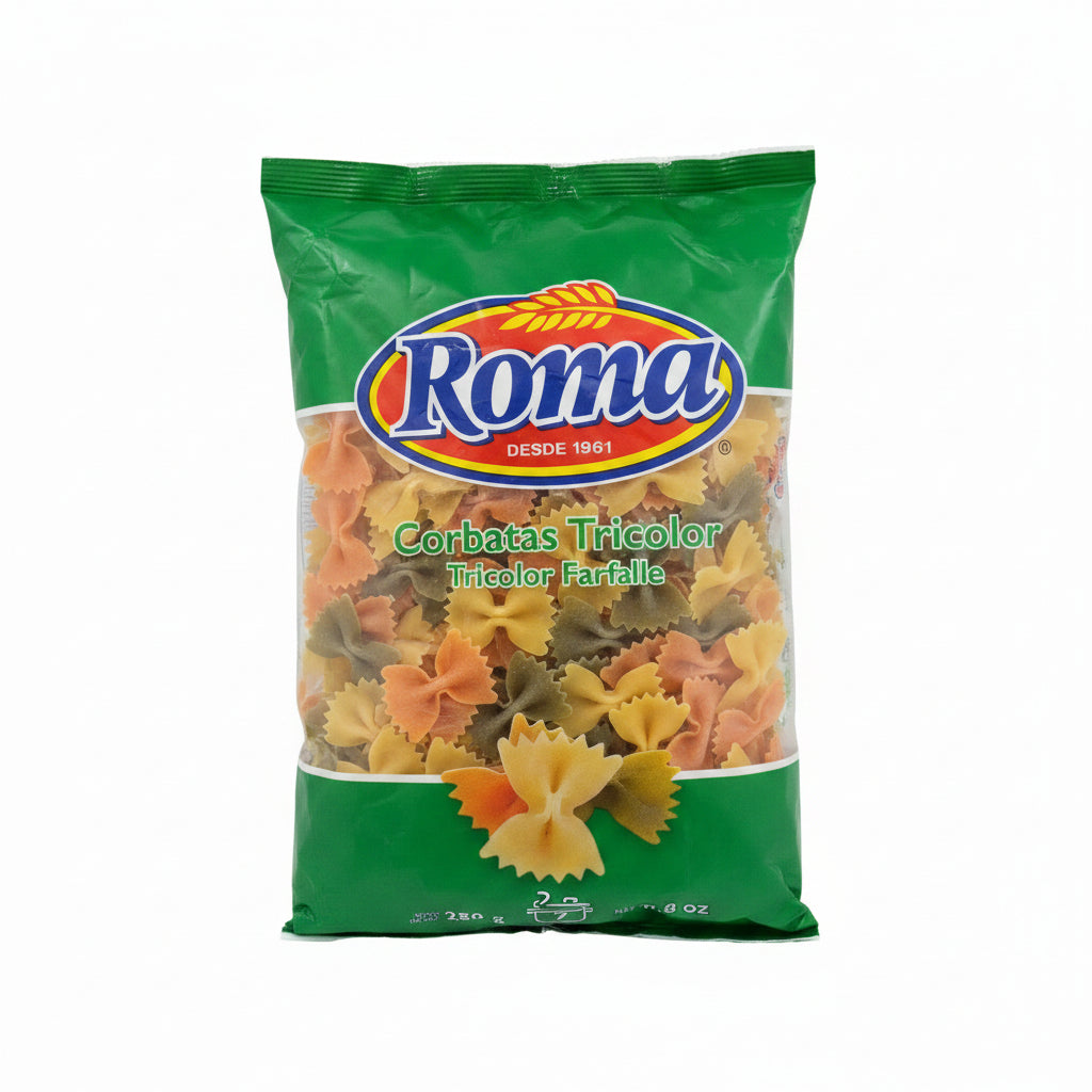 PASTA CORBATA TRICOLOR ROMA 250GR