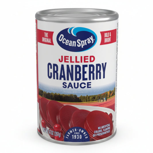 CRANBERRY SAUCE JELLIED OCEAN SPRAY 14OZ