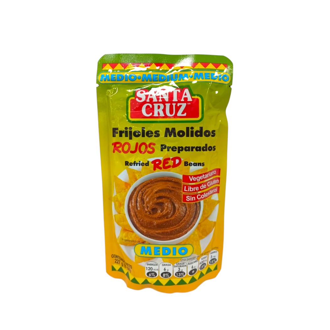 FRIJOLES MEDIO MOLIDO SANTA CRUZ 227GR