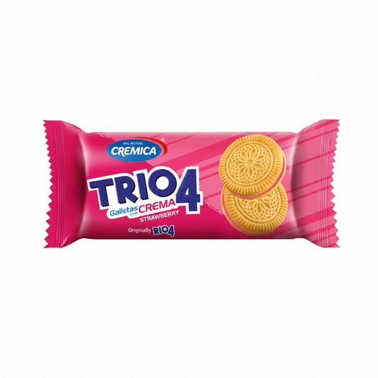 GALLETAS DE FRESA CREAM TRIO 28GR